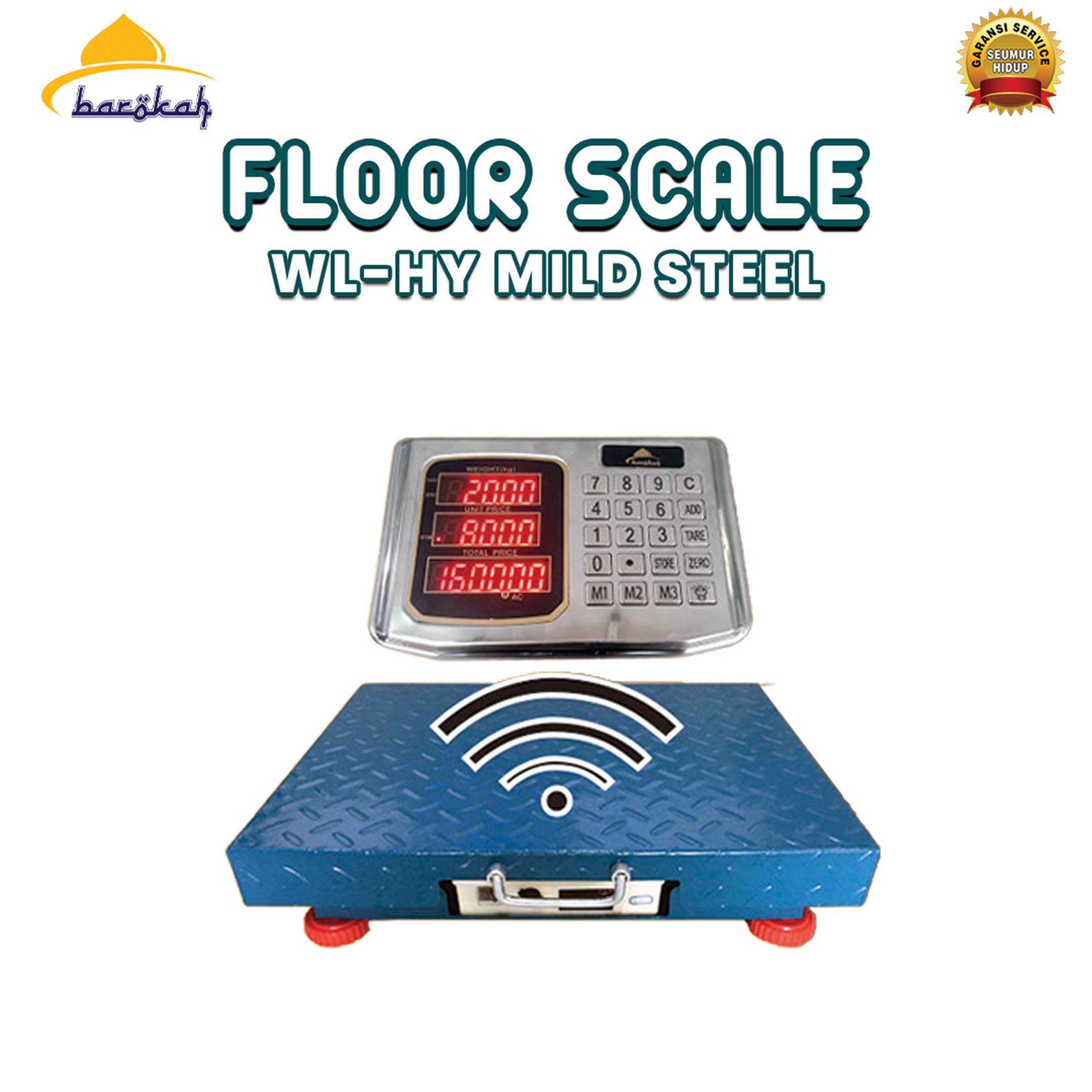 Floor Scale WL-HY-MILD STEEL Uk 42 x 52